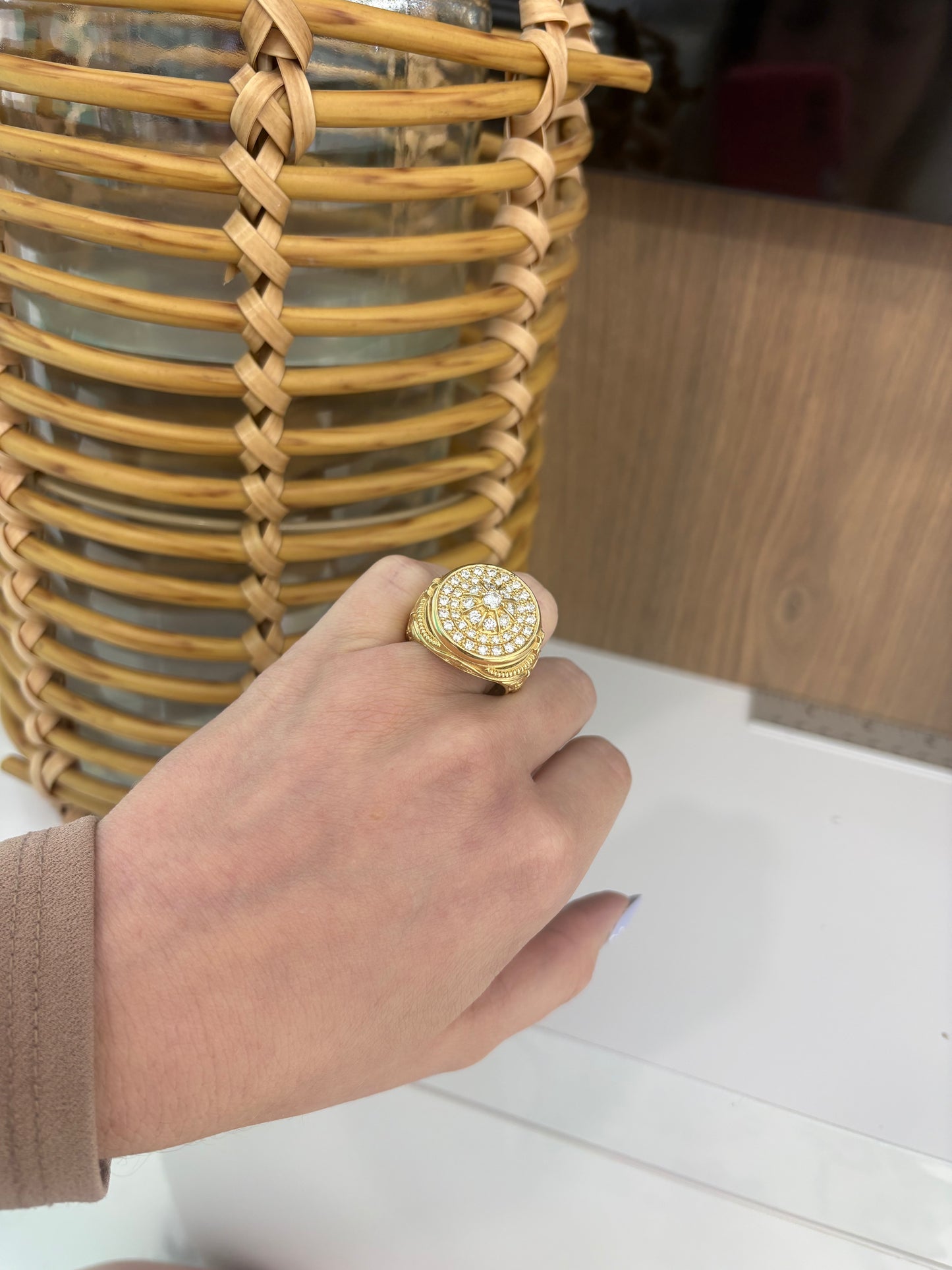 14K Diamond Ring