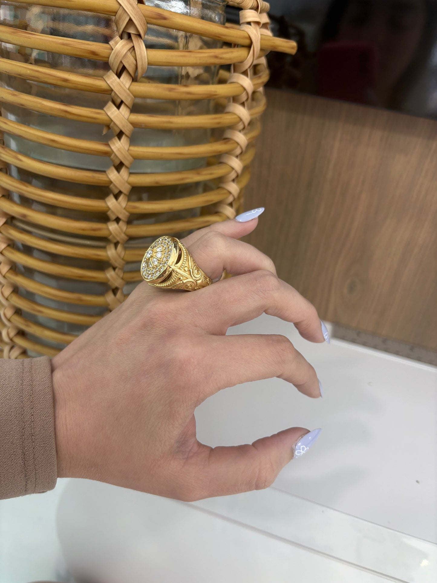 14K Diamond Ring