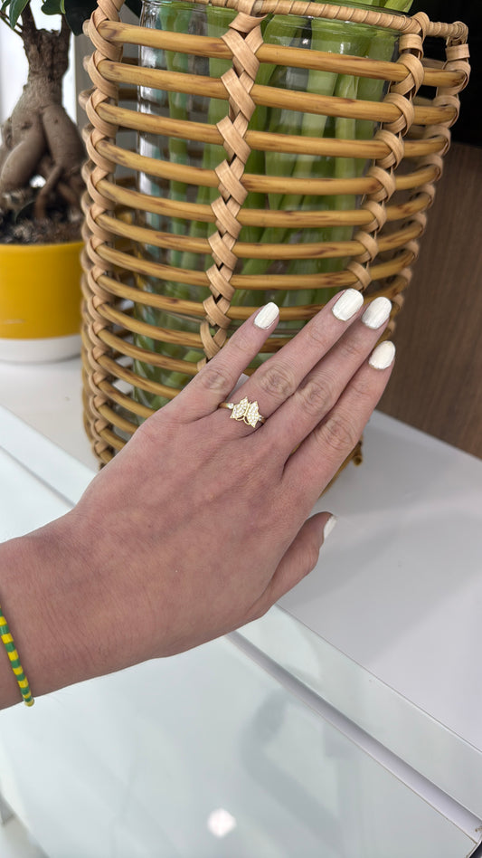 10K Butterfly Ring