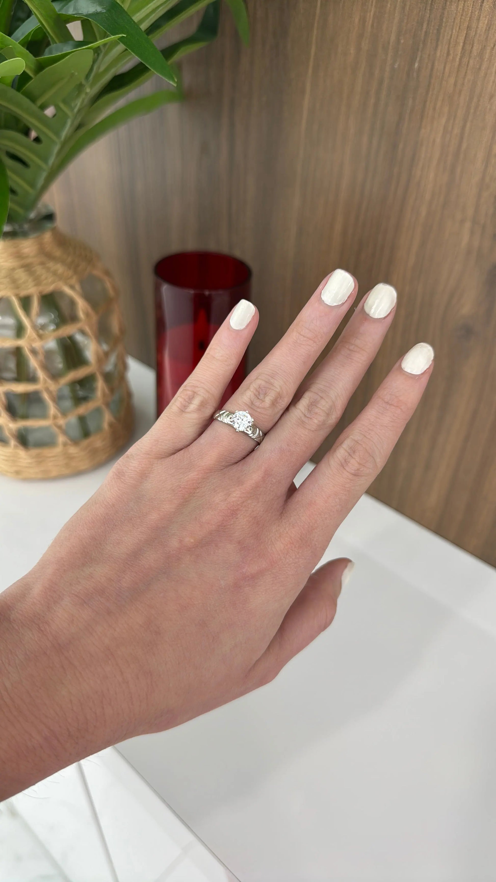 10K White Gold Ring My Store
