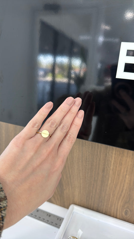 14k Circle  Women Ring