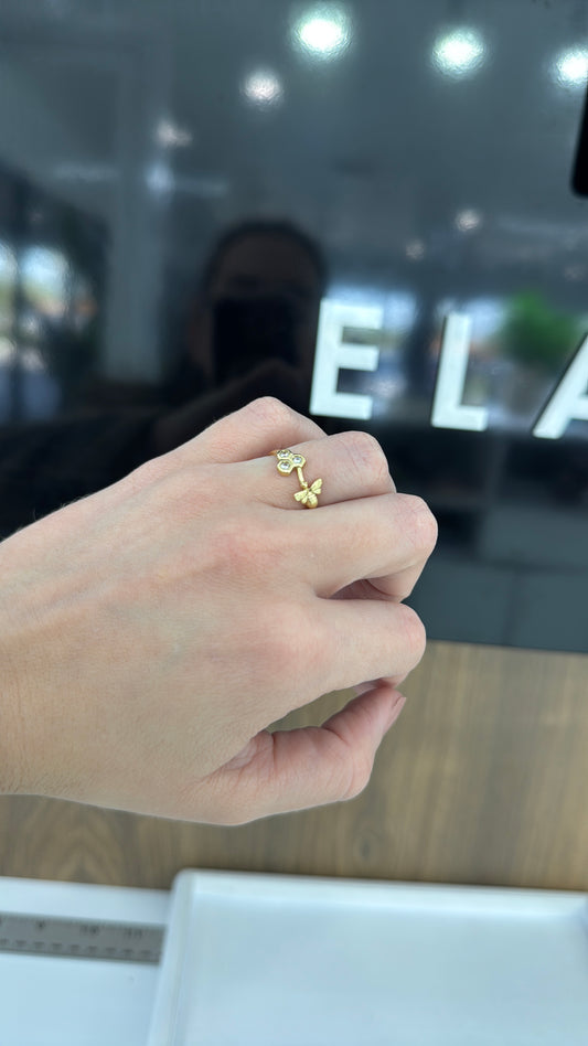 14K Bee Ring