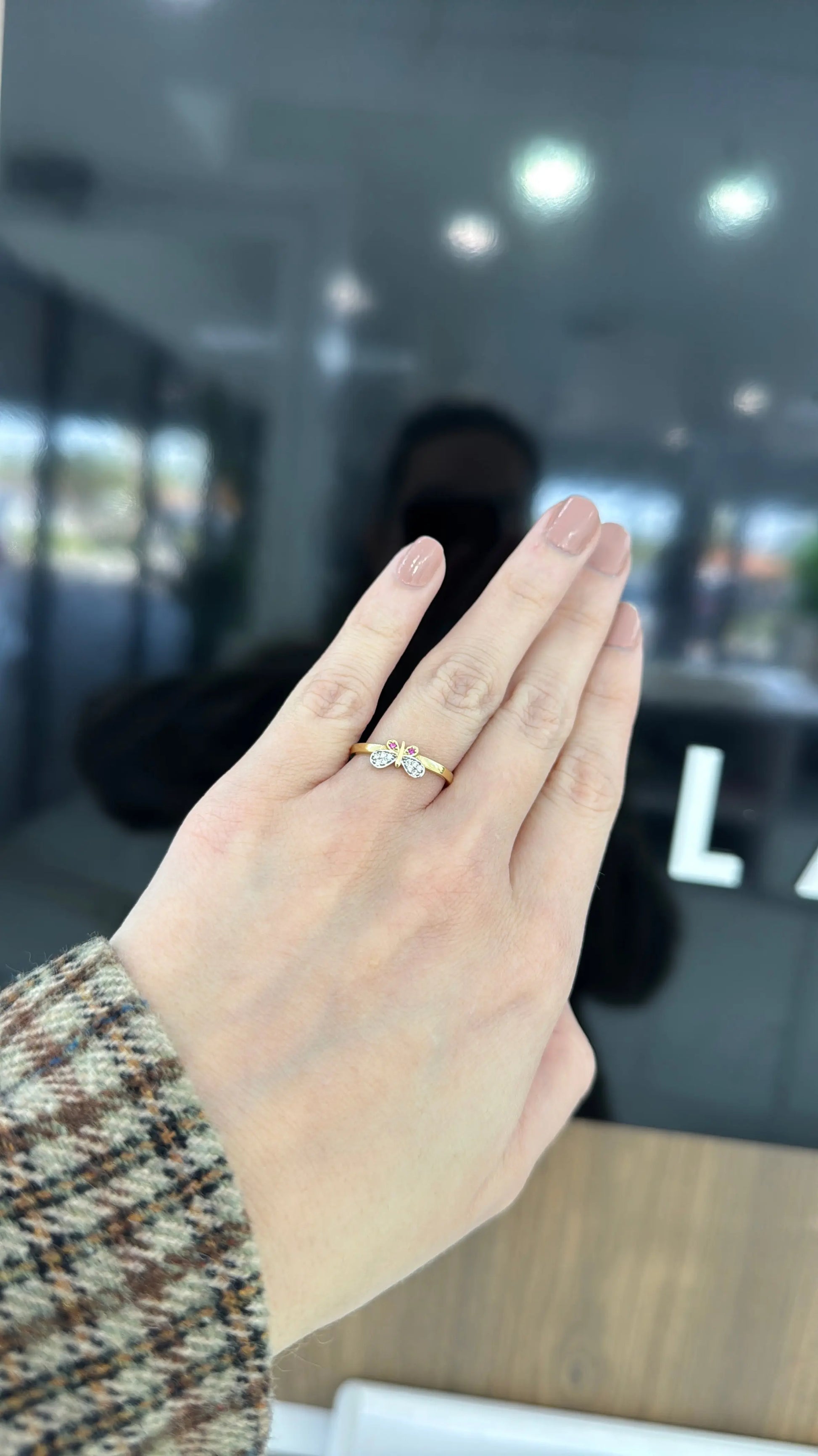 14K Butterfly Ring My Store
