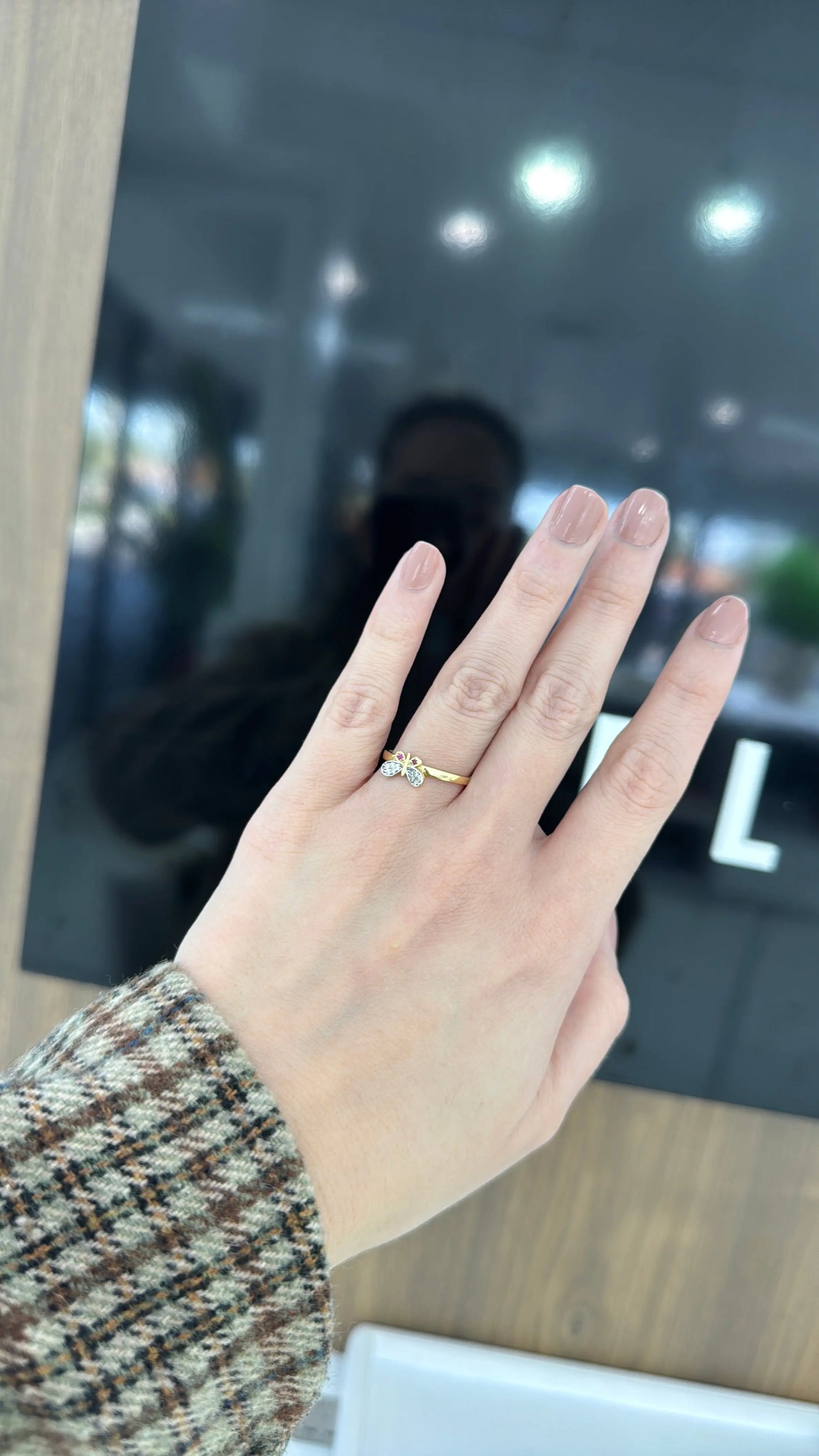 14K Butterfly Ring My Store