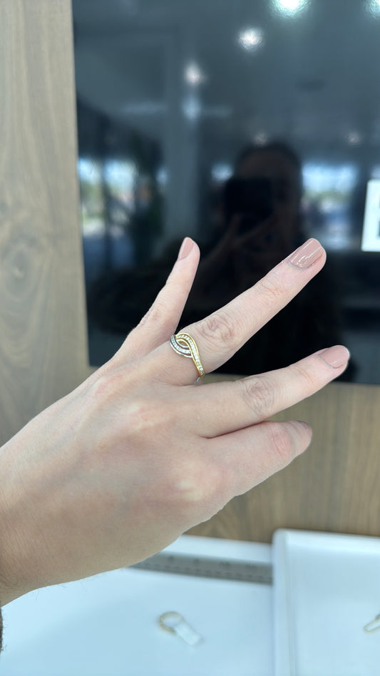 14K Wave Ring