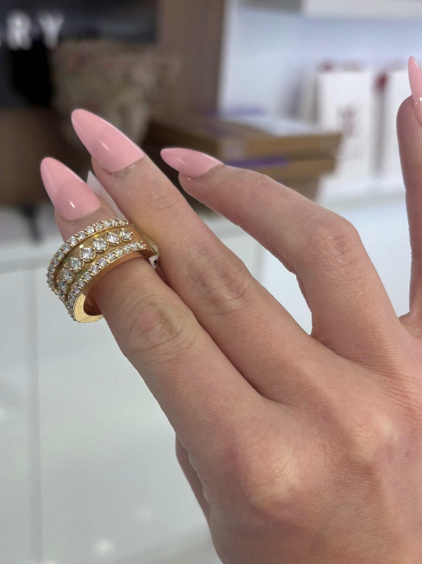 14K Diamond Band