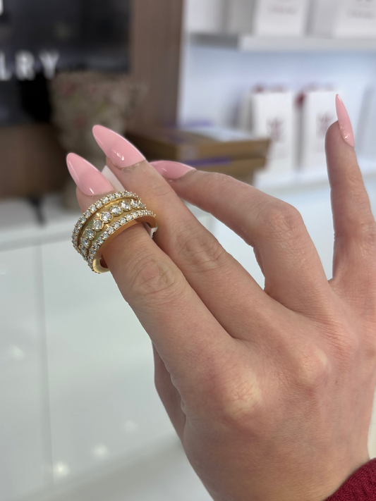 14K Diamond Band