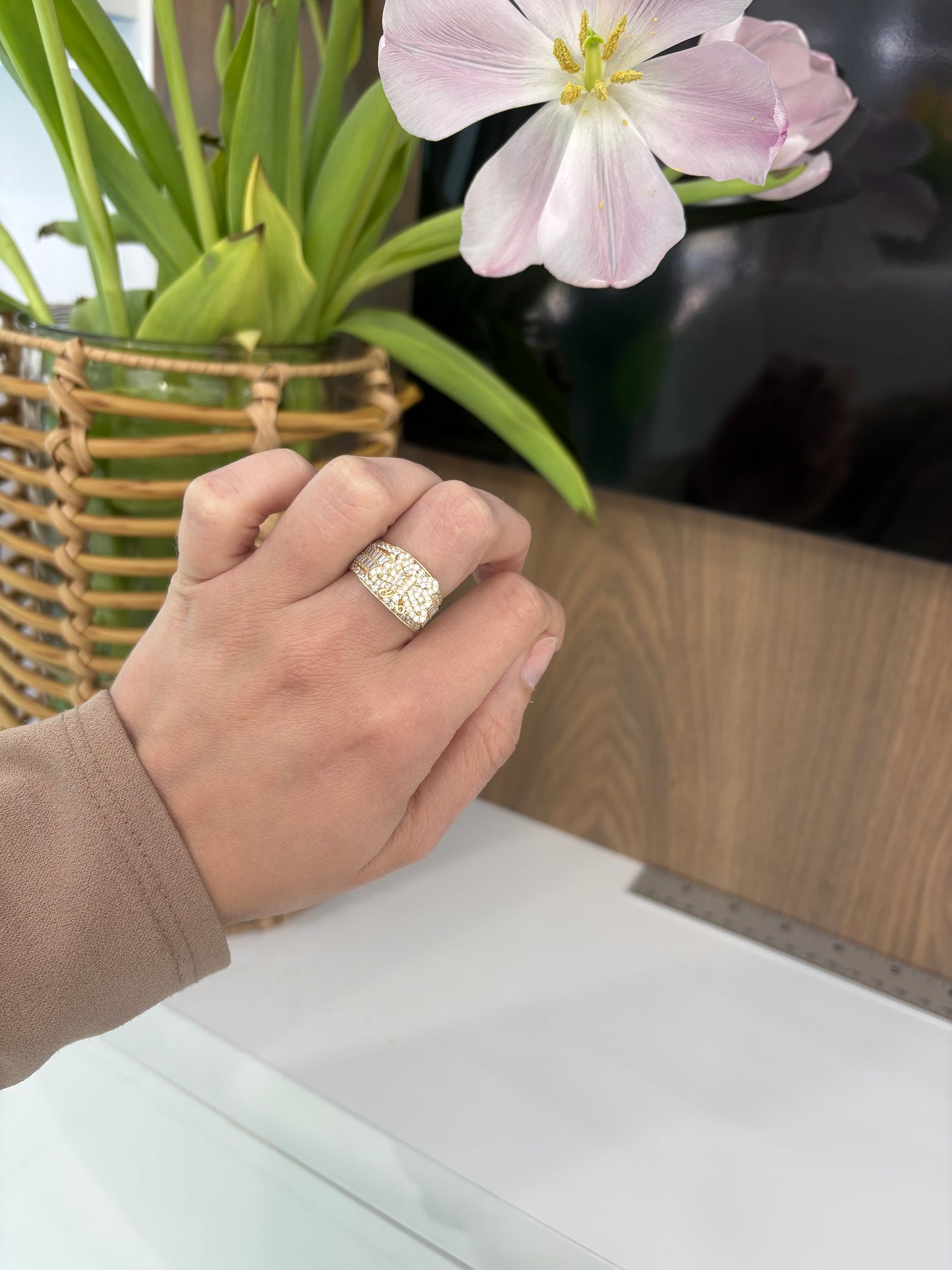 10K Butterfly Ring