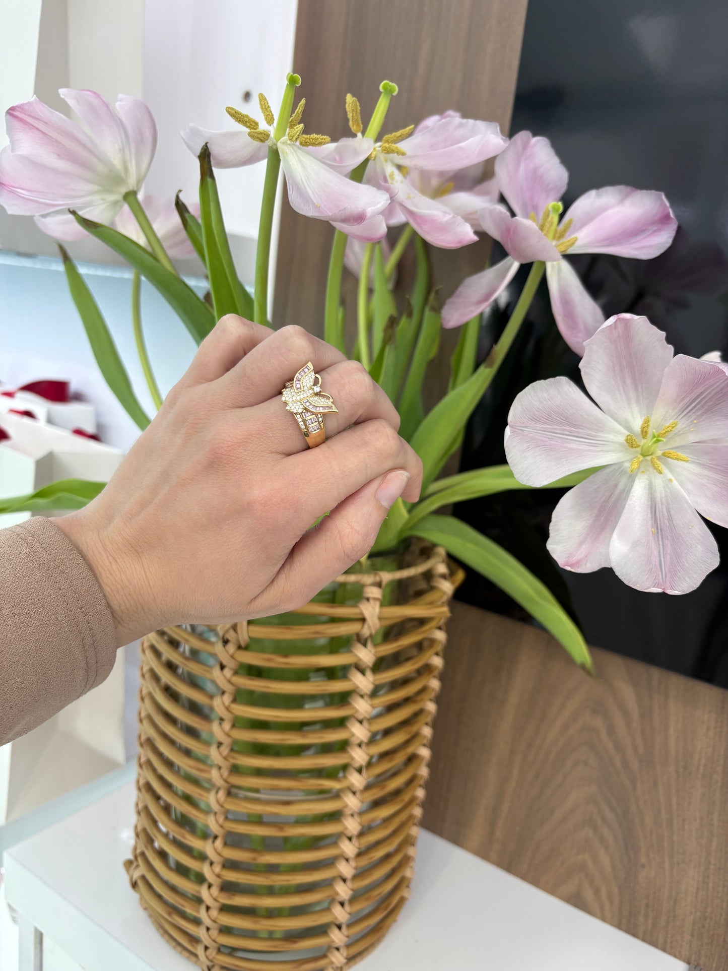 10K Flower Ring