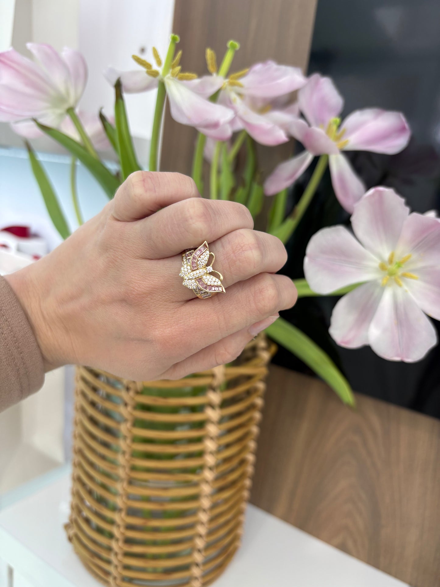 10K Flower Ring