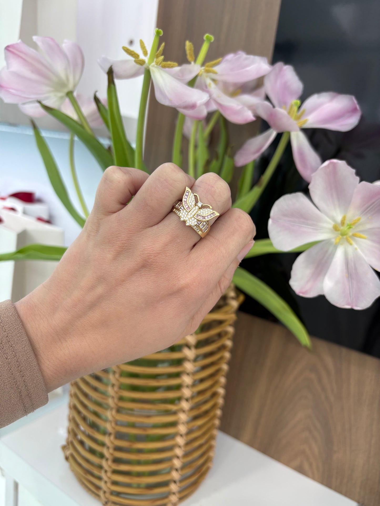 10K Flower Ring