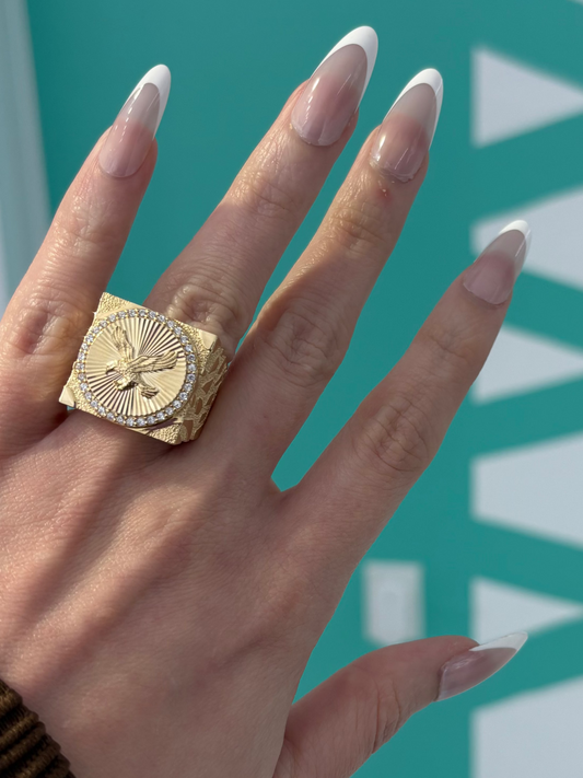 14K Eagle Ring