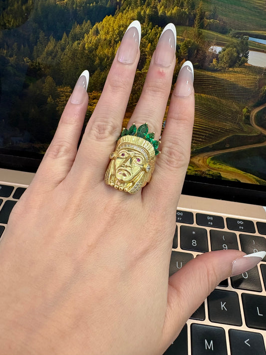 14K Indian Ring