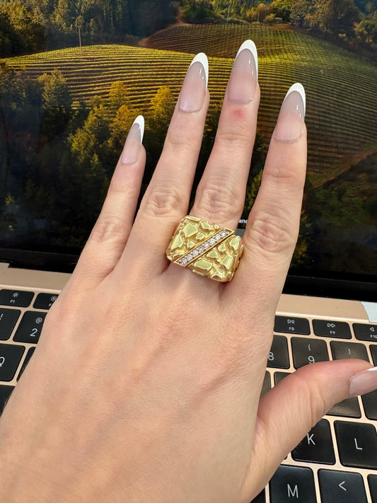 14K Nugget Ring