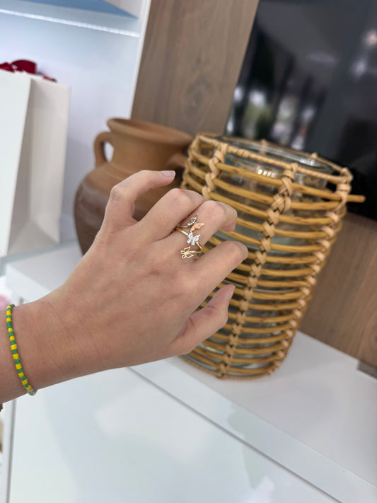 10K Butterfly Ring
