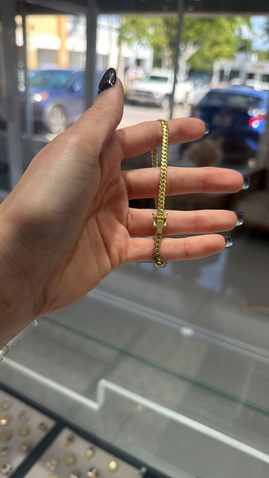 Pulsera cubana 14k