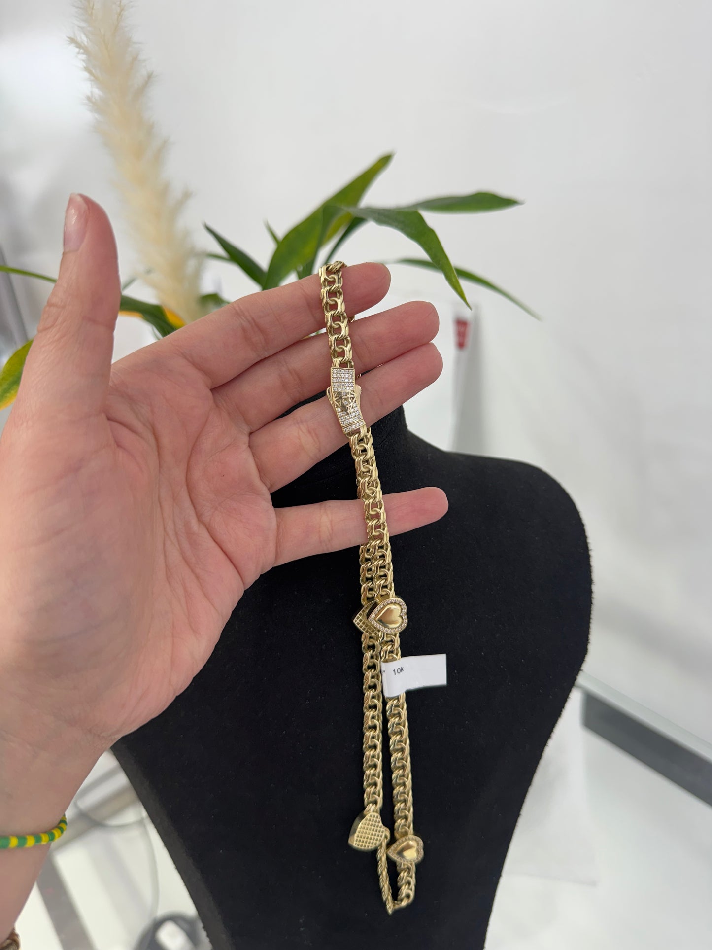 10K Heart Chino Link Chain My Store