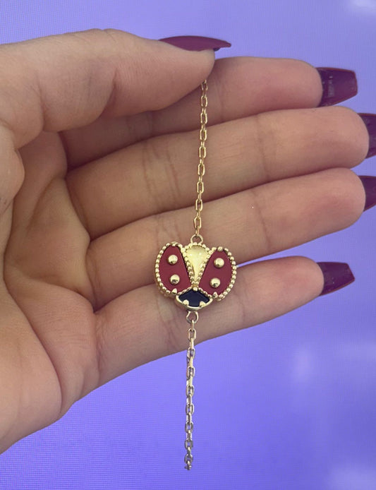 14K Ladybug Bracelet