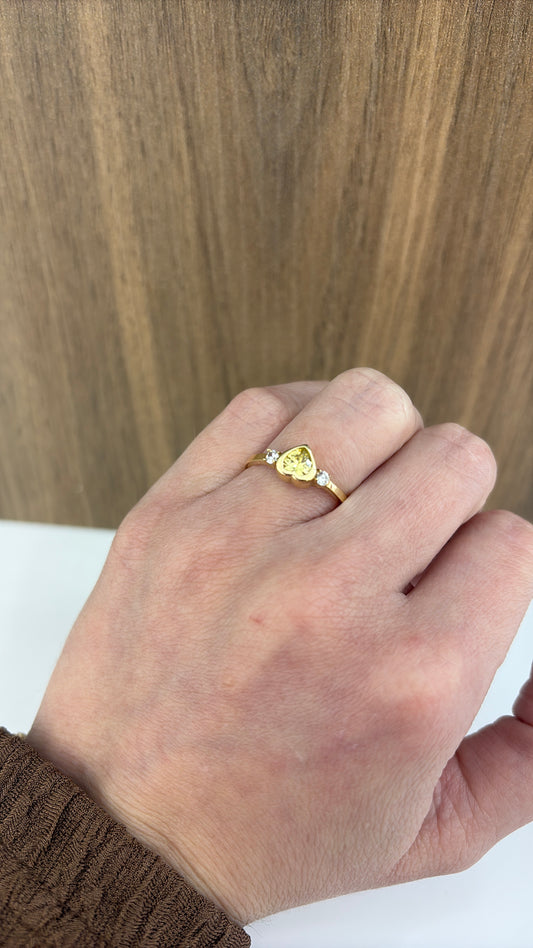 14K Heart Ring