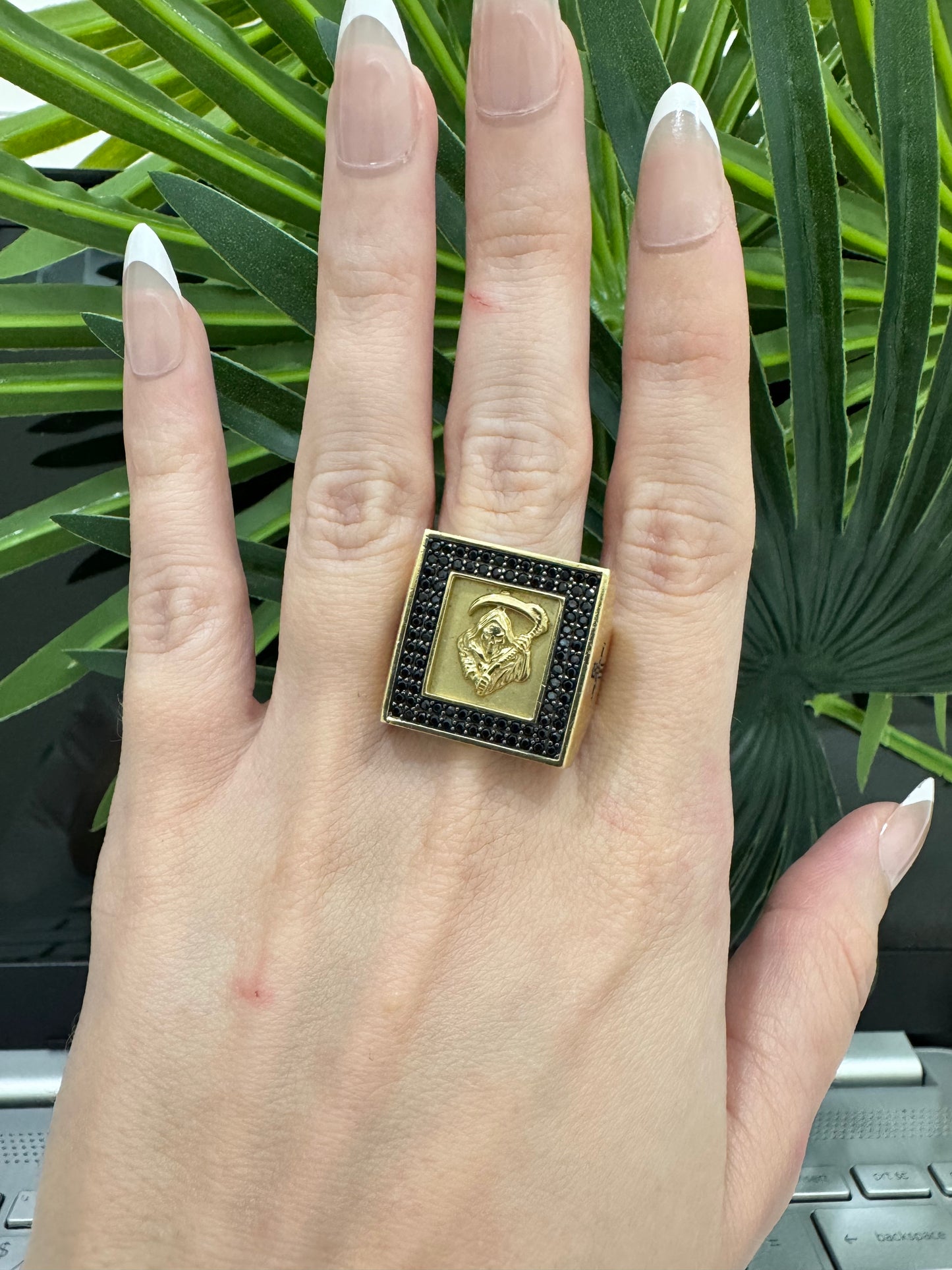 10K Santa Muerte Ring