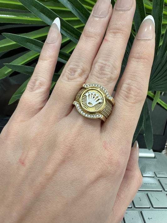 10K Crown Ring