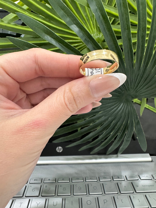 10K Plain Band Ring