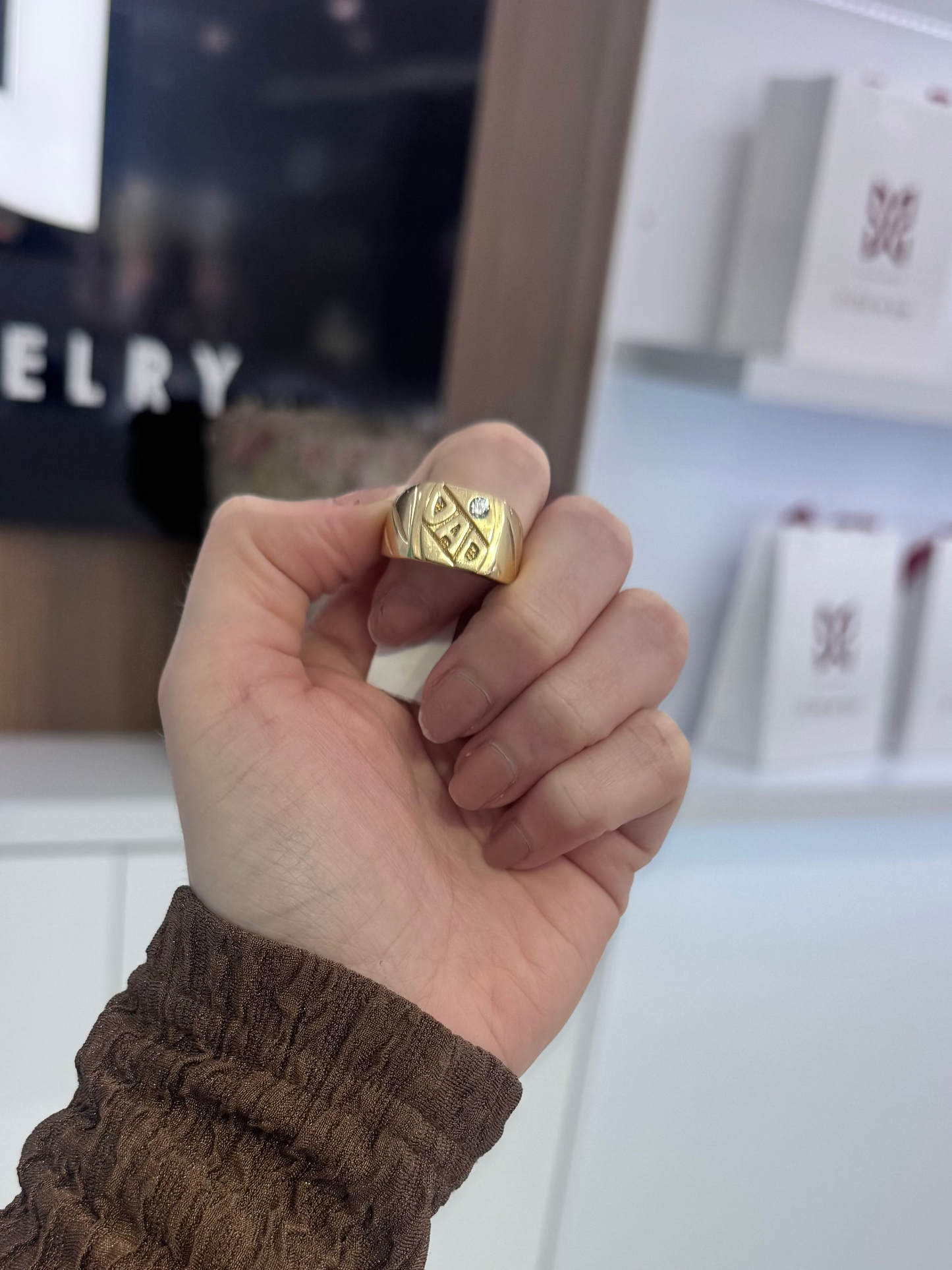 14K Dad Ring