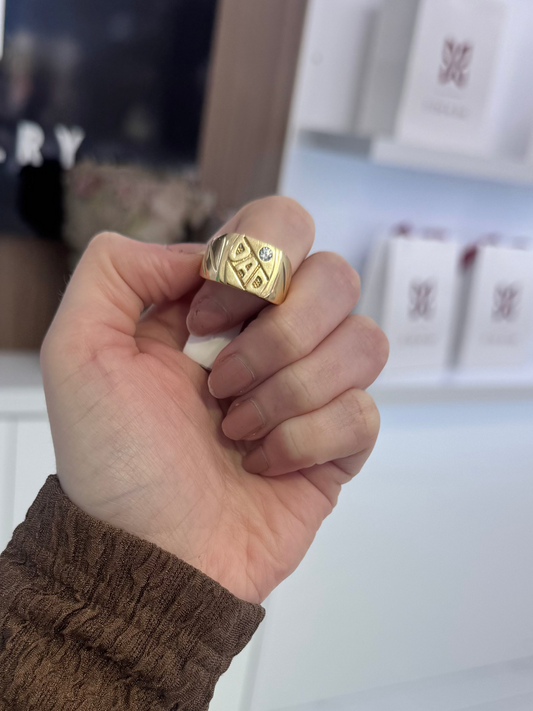 14K Dad Ring