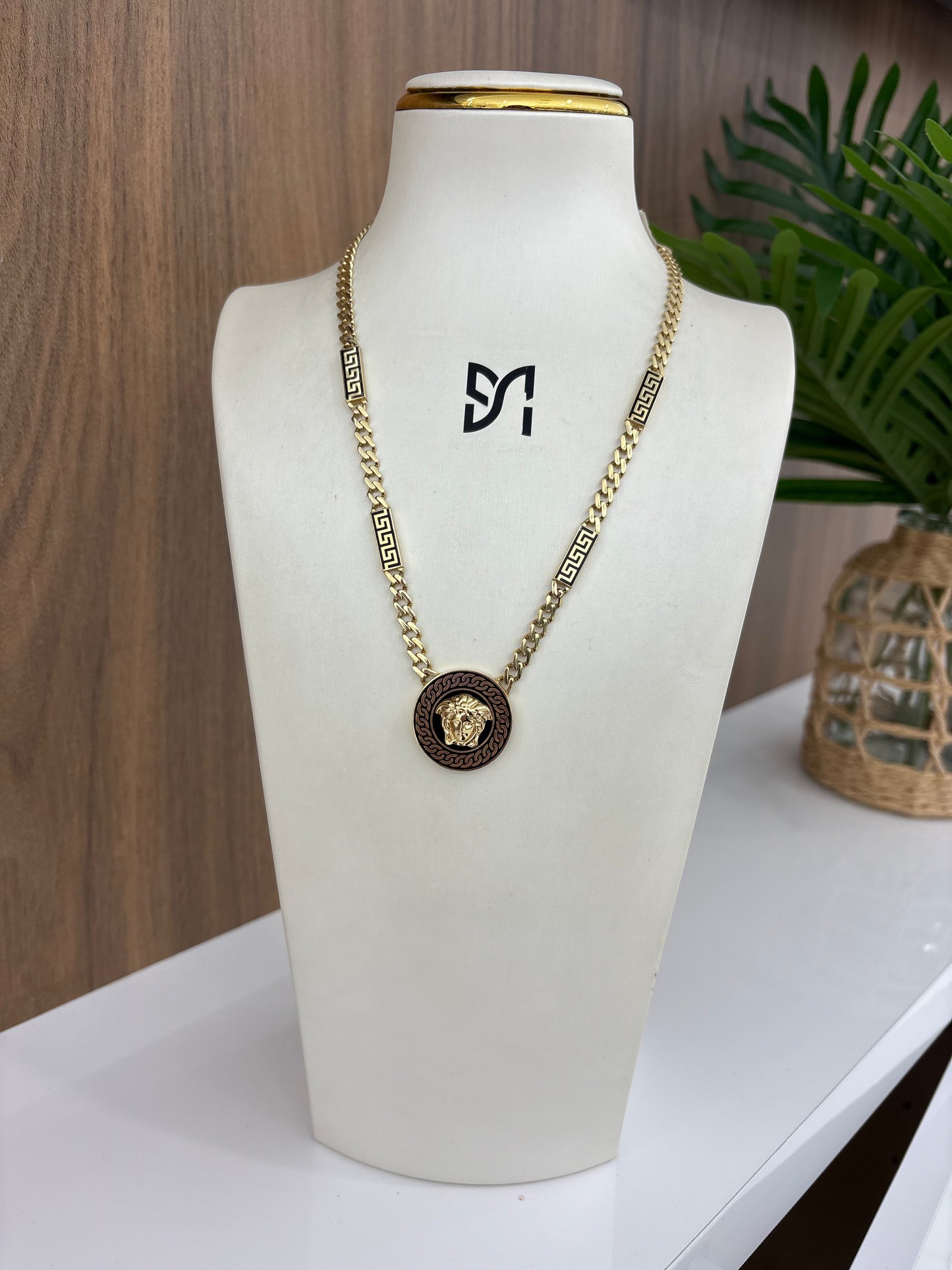 14K Medusa Necklace