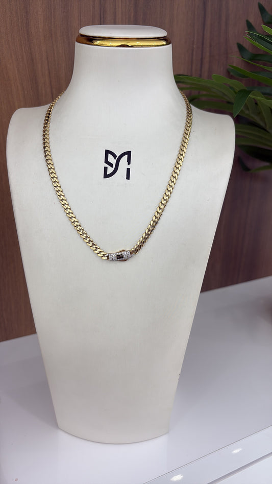14K 5MM Baby Monaco Chain
