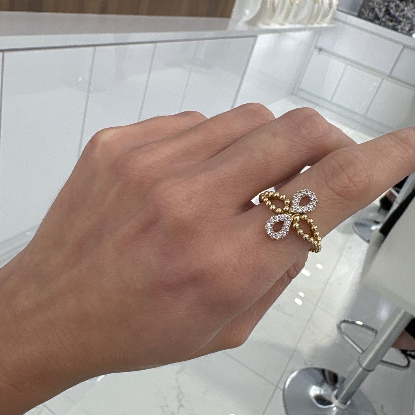 14K Infinity Ring