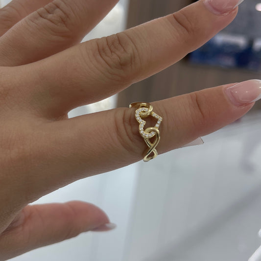 14k Heart Ring 73/4 2.1g